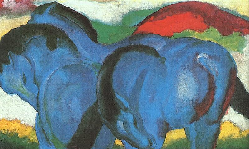 Franz Marc The Little Blue Horses china oil painting image